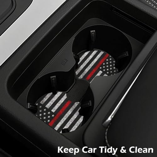 KARREAL 2 Pcs Car Cup Coasters - Image 4