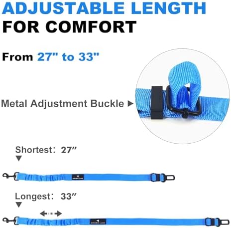 Dog Seat Belt Retractable Dog Leash Adjustable Dog Seatbelt - Image 4