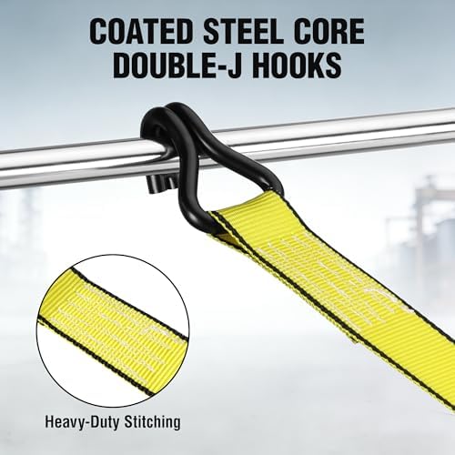 WORKPRO Ratchet Tie Down Straps, Fits - Image 5