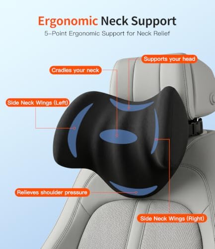 Car Headrest Pillow for Drivers: 100% Memory Foam - Image 5