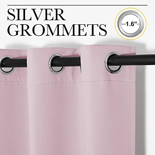 NICETOWN Lavender Pink Blackout Curtains - Image 3