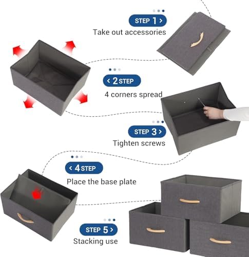 Large Storage Bins, Foldable Storage Baskets - Image 6