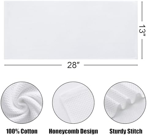 Kitinjoy 100% Cotton Waffle 4-Pack Kitchen Towels - Image 2