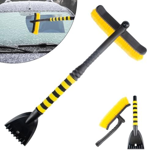 25.5" Car Snow Brush and Detachable Ice Scraper, Snow Shovel by ecocstm