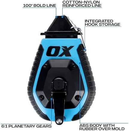 OX Pro 100ft Chalk Line ABS Plastic - Image 2