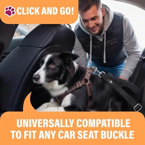 Active Pets Black Car Seat Belt - Image 2