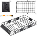 TUFFIOM 64"x 39"x 6" Extendable Rooftop Cargo Carrier Basket, Universal Steel by TUFFIOM