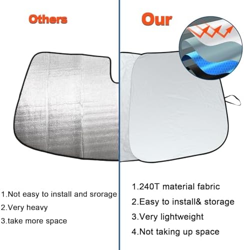 Foldable Front Windshield Sunshade fit - Image 7