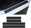 4 PCS Car Door Sill Protector, Carbon Fiber Front Rear Lower Door Sill Protector by Unknown