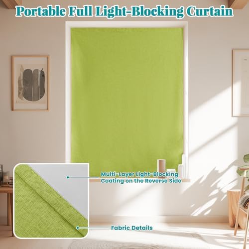 100% Blackout Self Adhesive Curtains- Stick on Curtains Shades Window Blinds - Image 6