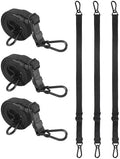 Heavy Duty 48" Flat Adjustable Carabiner Bungee Cords by LuckyStraps