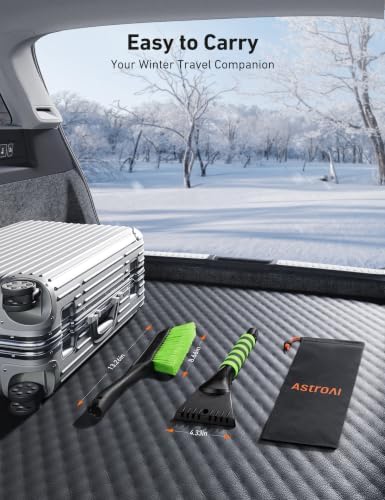 AstroAI 27" 2-in-1 Detachable Snow Brush & Ice Scrapers - Image 5