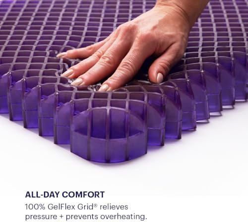 Purple Royal Seat Cushion, Portable 2 Inch Gel Seat Cushion, GelFlex Grid - Image 5