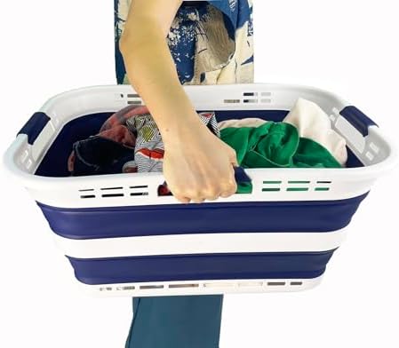 SAMMART 42L Collapsible Plastic Storage Basket - Image 7