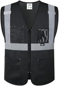 JKSafety Safety Vest for men women Hi Vis Vest by JKSafety