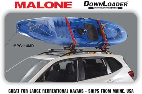 Malone Downloader Folding J-Style Universal Car Rack Kayak Carrier - Image 3