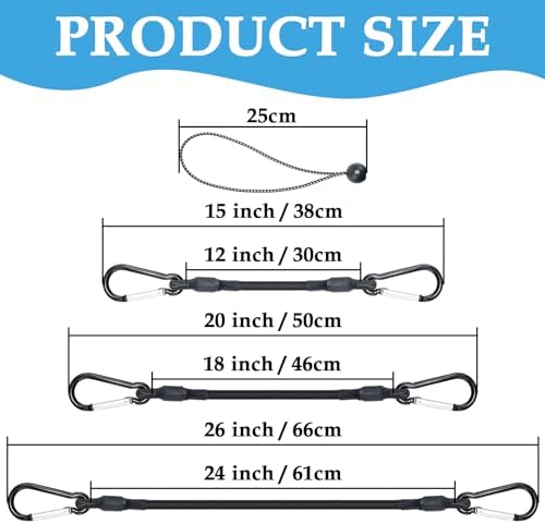 SDTC Tech 12" 18" 24" Mini Short Bungee Cords - Image 2