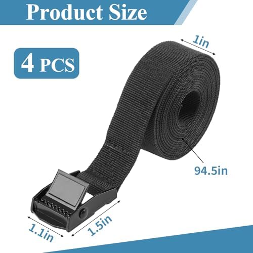 PEASUG Tie Down Straps, 4 Pack Lashing Straps - Image 2