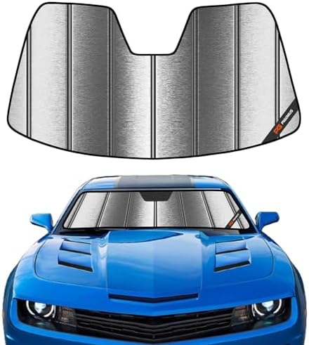 Pigenius Windshield Sun Shade for Chevrolet Camaro Coupe 2010-2015, Custom by Pigenius