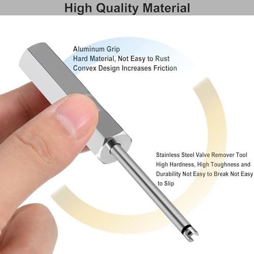 Valve Core Removal Tool, Schrader Valve Stem Removal Tools Stem Puller - Image 2