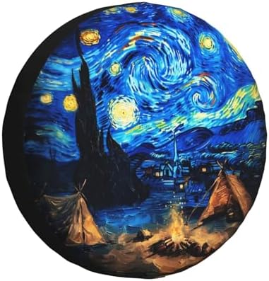 Starry Night Camping Spare Tire Cover Wheel Protectors Weatherproof Universal - Image 2