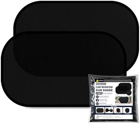Static Cling Car Window Shades, UV Protection, 2 Pack by Unknown