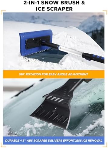 EcoNour 62" Extendable Snow Broom - Image 7