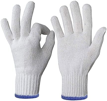 Evridwear Cotton Polyester String Knit Shell Safety Protection Work Gloves - Image 3
