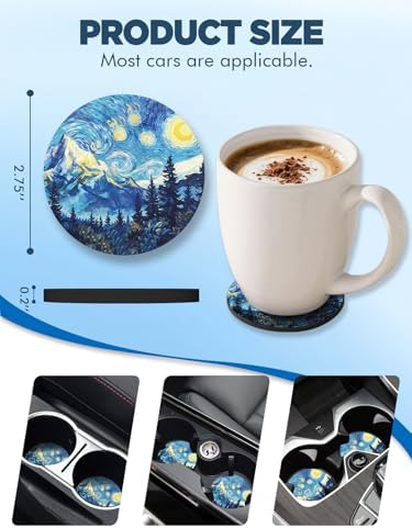 WOCOCN Car Coasters for Cup Holders - Image 6