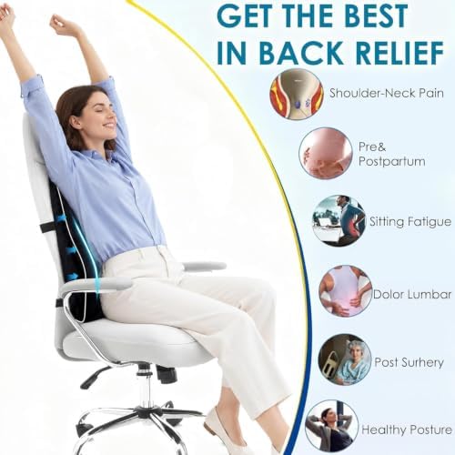Niceeday Lumbar Support Pillow for Office Chair Car Back Support Pillow - Image 6