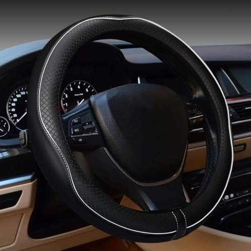 Steering Wheel Cover, Car Accessories 14.5-15 Inch Leather Steering Wheel Cover by Unknown