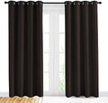 NICETOWN Energy Smart Blackout Curtains, 2 Panels, 42 x 84-in, Toffee Brown by NICETOWN
