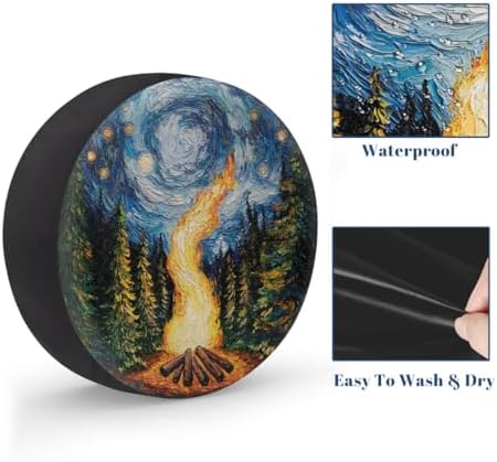 Forest Spare Tire Cover Waterproof Dust-Proof Spare Wheel Covers - Image 4