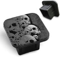 Skull Heap Hitch Covers Black and White Skull Human Skeleton Funny Thriller by Unknown