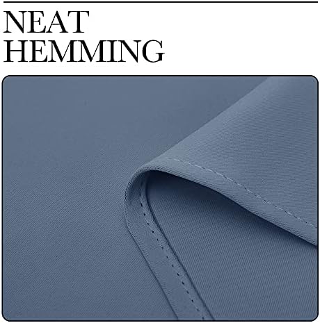 NICETOWN Stone Blue Room Darkening Curtain Panels 90" Length - Image 7