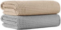 MICROFI New Microfiber Waffle Bath Towels, 2 Pieces, Fast Drying, Lint Free 430 by Unknown