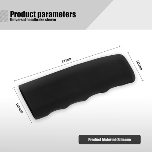 UGSHY Pack-1 Car Handbrake Cover, Wave Shaped Handbrake Protector, Silicone - Image 3