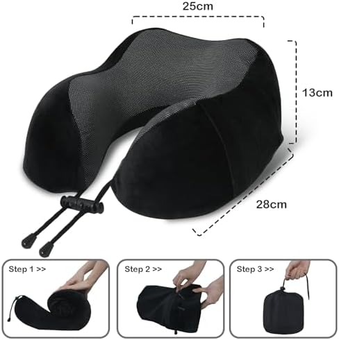 Travel Pillow, Memory Foam Neck Pillow - Image 5