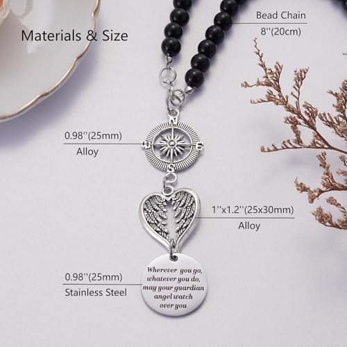 Guardian Angel Rearview Mirror Charm, Wherever You Go Whatever You Do May Your - Image 5