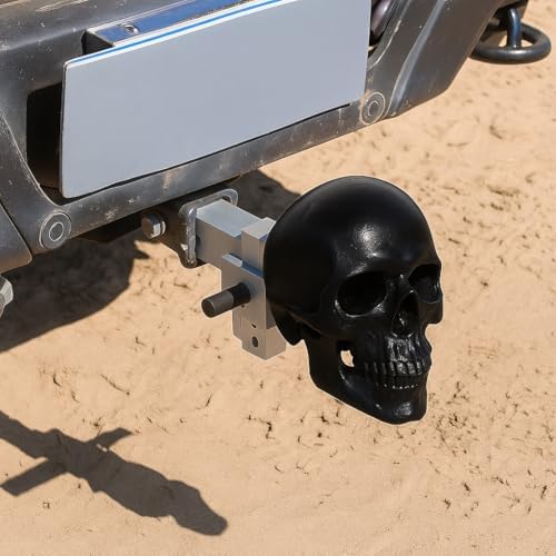 Trailer Hitch Ball Cover Skull Truck Hitch Cover Brake Tail Rubber Towing Hitch - Image 4