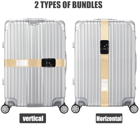 Veki Travel Luggage Straps for Suitcases, TSA Approved - Image 2
