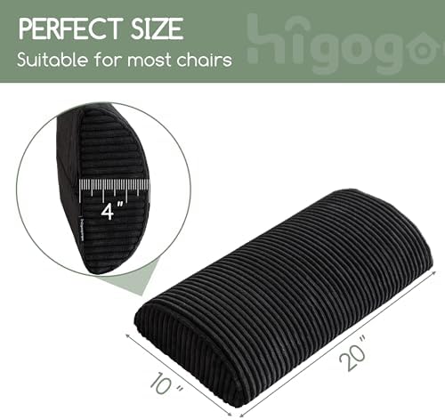 HIGOGOGO Lumbar Support Pillow for Recliner Chair/Accent Chair/Couch, Memory - Image 3