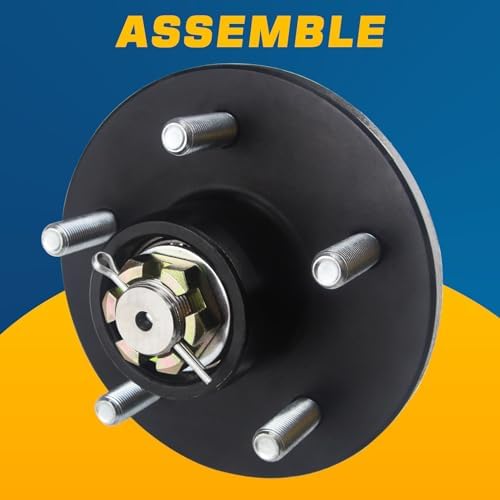 2Sets 1'' Trailer Axle Nut Kits Galvanized - Image 6