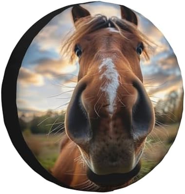Horse Spare Tire Cover Weatherproof Universal Wheel Protectors Wheel Covers by Unknown
