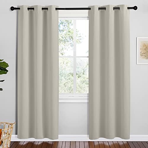 NICETOWN Natural Room Darkening Curtains by NICETOWN