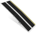 8FT Portable Wheelchair Ramp, Non-Slip Aluminum Folding Handicap Ramp, 600 LBS by THDUGG