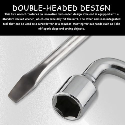 22mm Car Spare Tire Lug Wrench, L-Shaped Socket Tire Wrench - Image 5