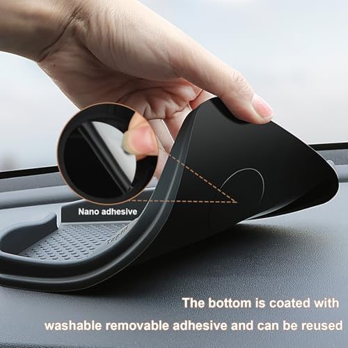 Anti-Slip Car Dash Grip Pad for Cell Phone, Sun Glasses, Stand for Navigation - Image 5
