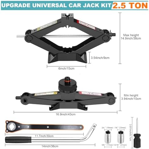 Car Jack Kit Scissor Jack for Tesla Model Y/3/S/X, MPV Tire Jack Tool Kit - Image 2