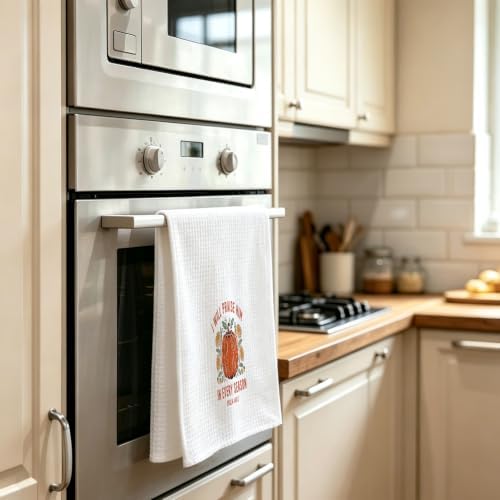 Christian Thanksgiving Kitchen Towel, Fall Pumpkin Bible Verse Dish Towel - Image 7